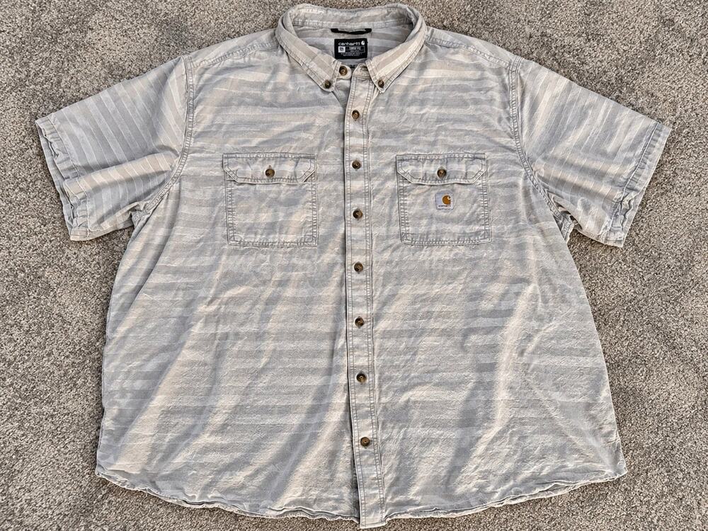 Carhartt Loose Fit Short Sleeve 3XL 2 Pocket Work Shirt Men